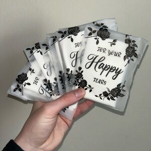 Wedding Supplies- Individually wrapped guest tissues